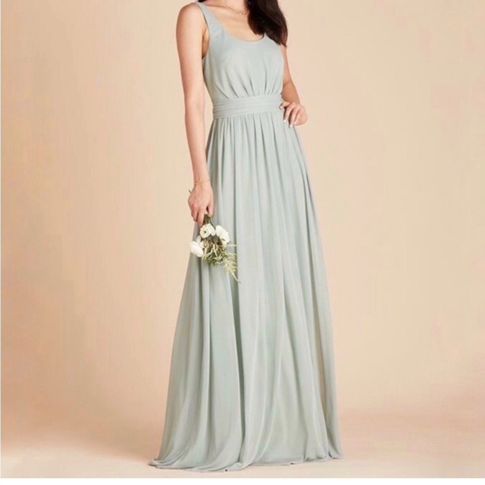 Birdy Grey the Jan maxi dress chiffon, color sage size small